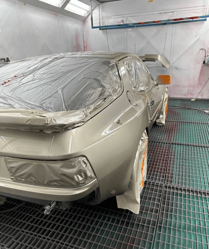 Car paint repair and respraying service