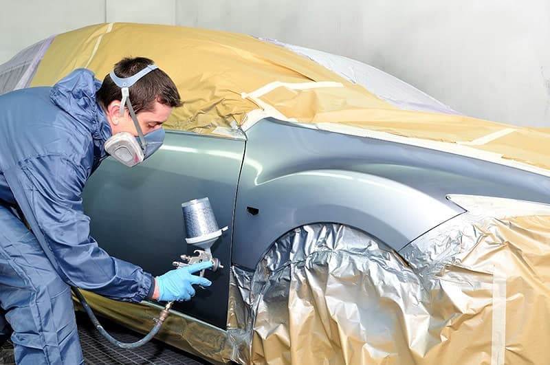 Spray paint finish and final check